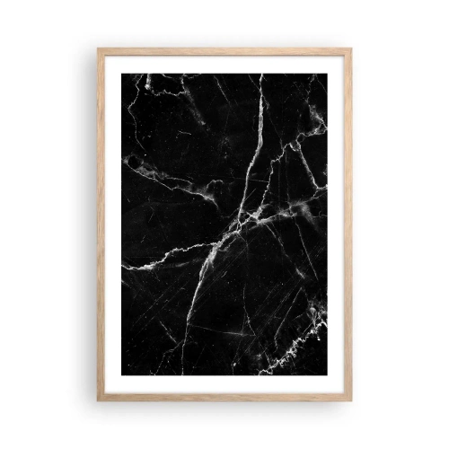 Plagát v ráme zo svetlého duba - Tajomný život kameňa - 50x70 cm