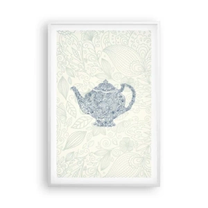 Plagát v bielom ráme - Čajové kúzlo - 61x91 cm