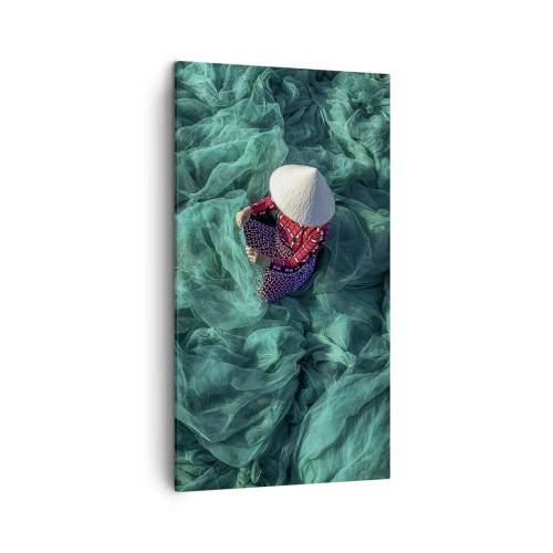 Obraz na plátne - V mori sietí - 45x80 cm