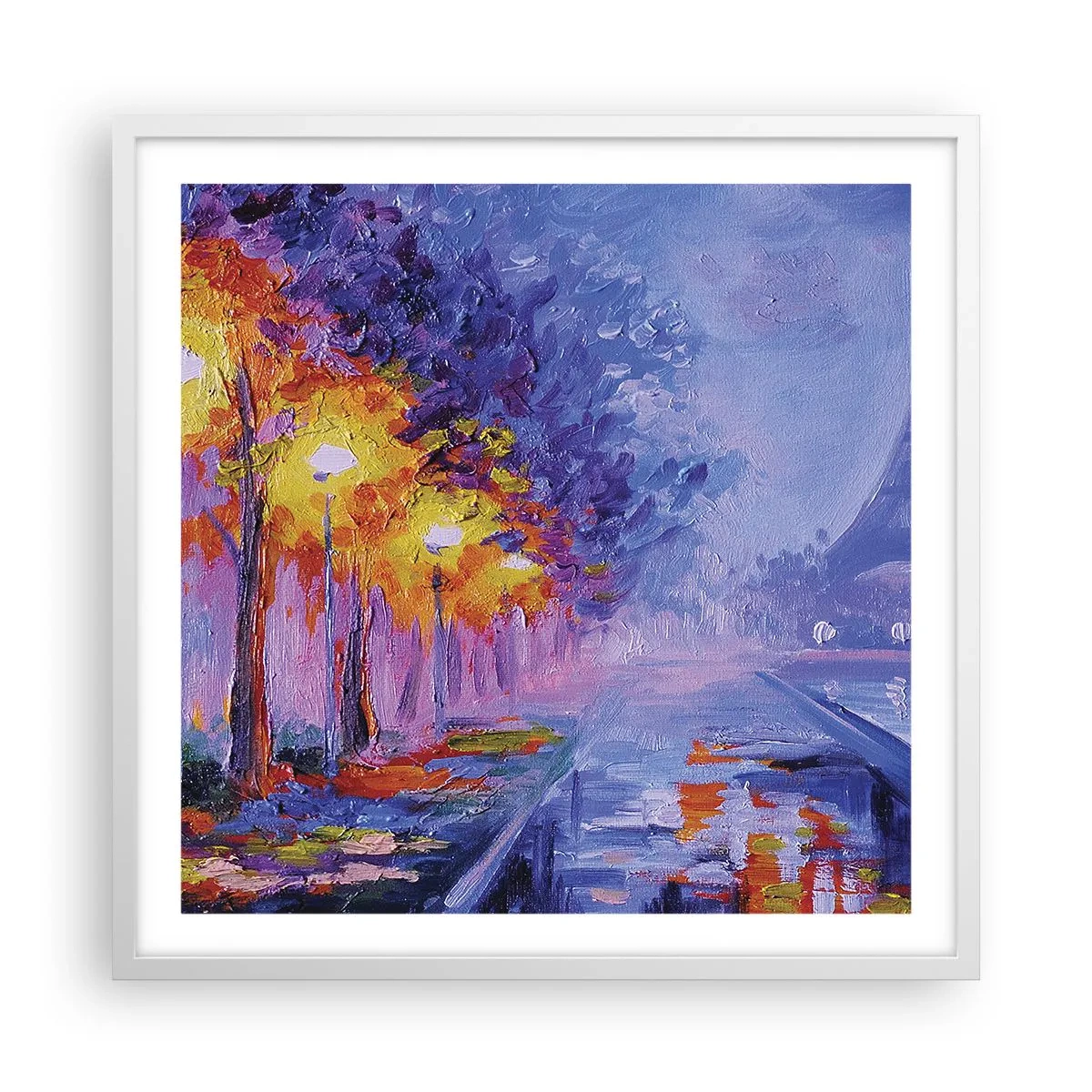 Plagát v bielom ráme - Prechádzka snov - 60x60 cm