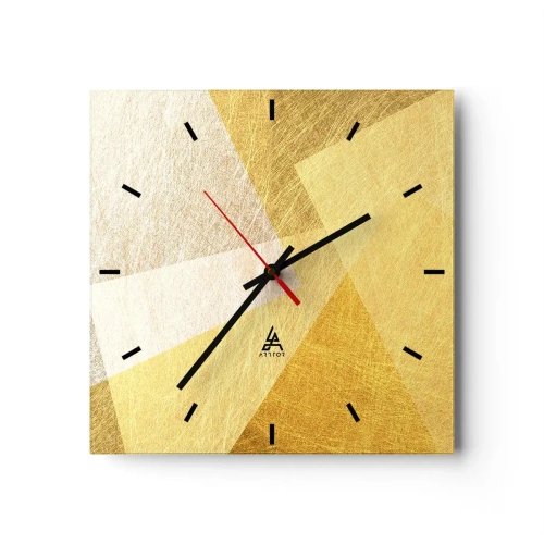 Nástenné hodiny - Počasie geometrie - 30x30 cm