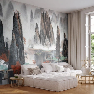 Fototapeta Premium Canvas - Mocní strážcovia - Abstrakcia, Fantázia, Krajina - 500x350 cm