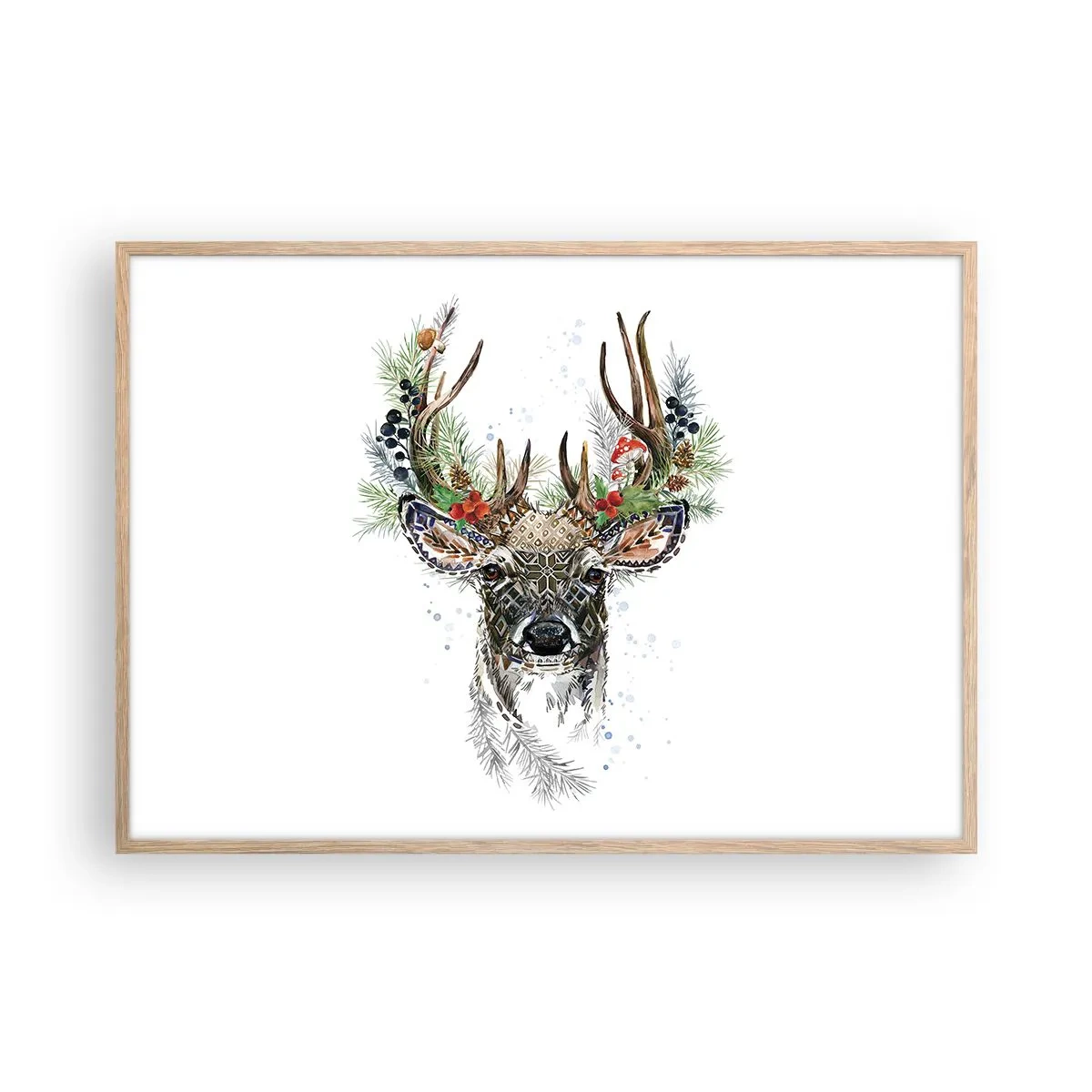 Plagát v ráme zo svetlého duba - V slávnostnom rúchu - 100x70 cm