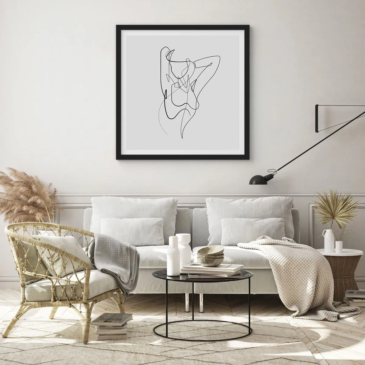 Plagát v čiernom ráme - Ty si záhada… - 60x60 cm