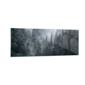Obraz na skle - Lesné svitania - 140x50 cm