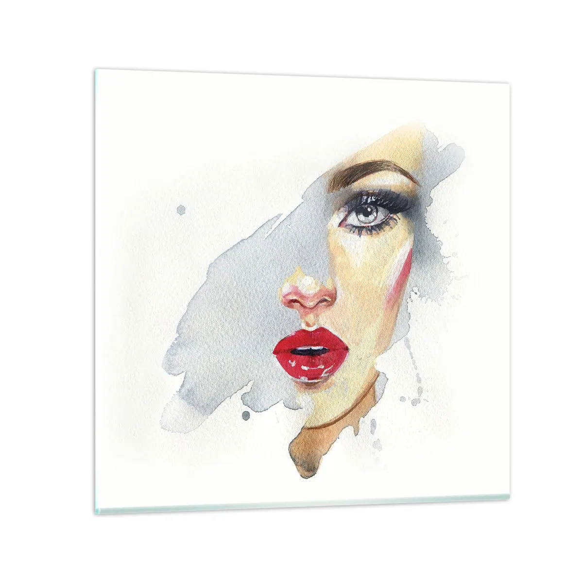 Obraz na skle - Odraz v kvapke vody - 70x70 cm