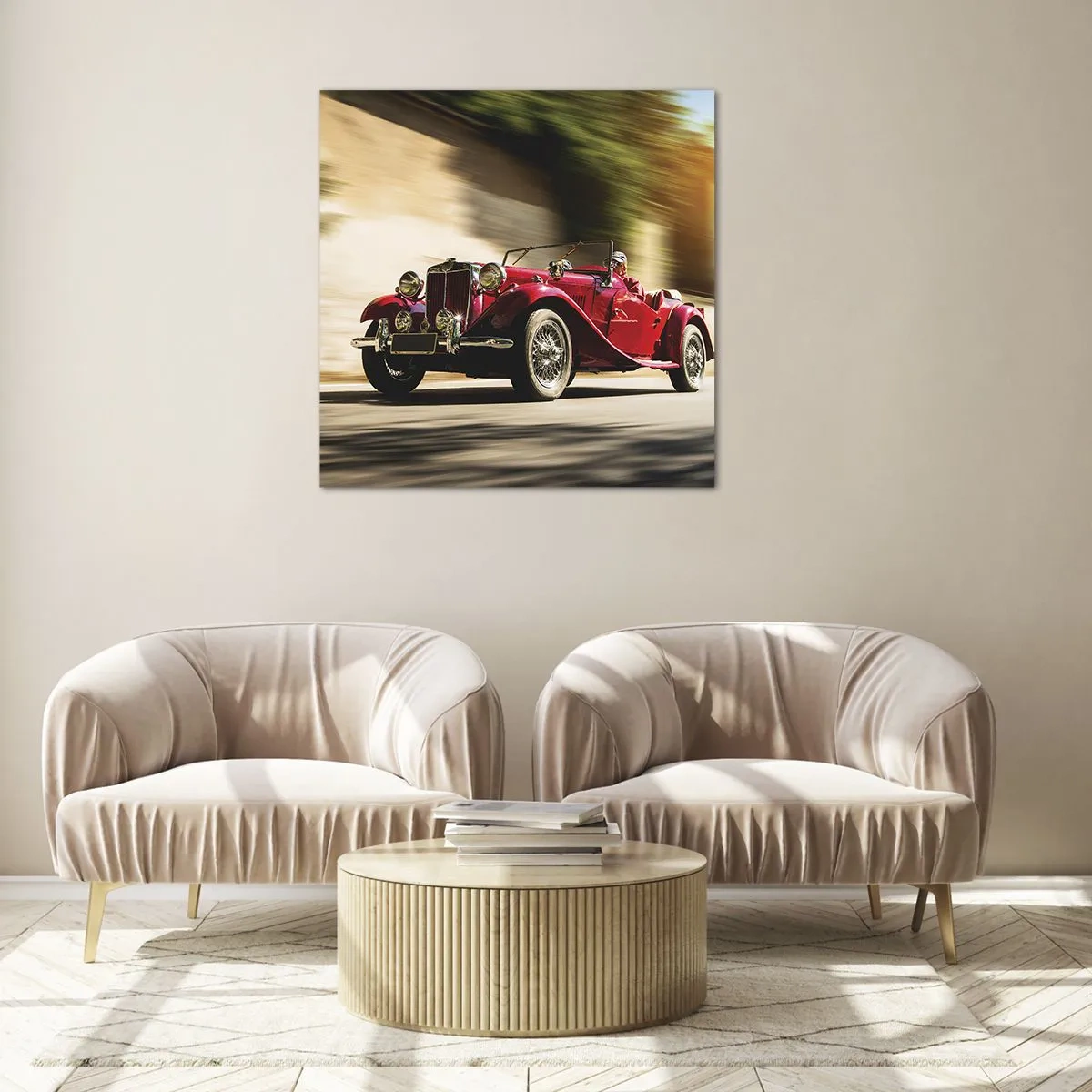 Obraz na skle - Krajšia ako Níke Samotrácka - 50x50 cm