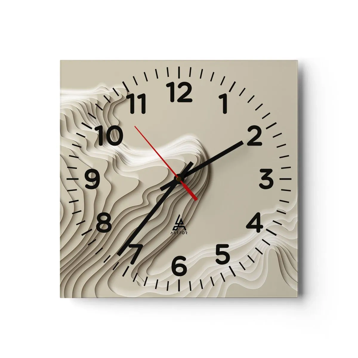 Nástenné hodiny - Topografia umenia - 40x40 cm