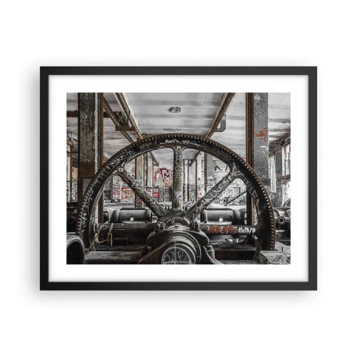 Plagát v čiernom ráme - Tajný život továrne - 50x40 cm