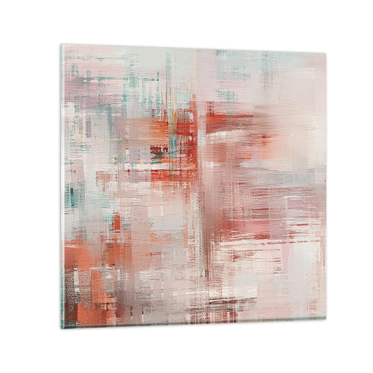Obraz na skle - Zahmlené. Ale ružové - 70x70 cm