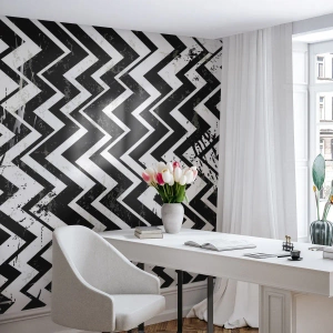 Fototapeta Premium Sand - Cik-biele, cik-čierne - Abstrakcia, Kus, Čierna a biela - 100x70 cm