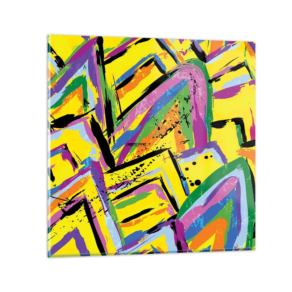 Obraz na skle - Až kričí radosťou - 70x70 cm