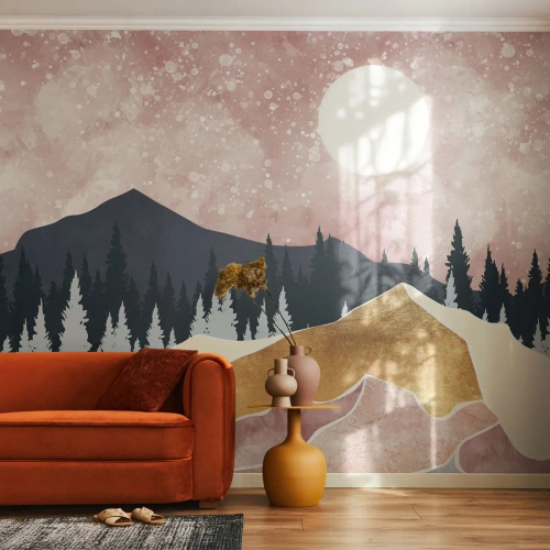 Fototapeta na mieru Premium Sand - Nočná hliadka - Grafika, Krajina, hory
