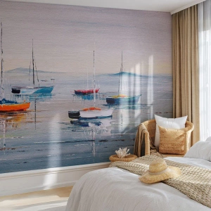Fototapeta Premium Canvas - Zaslúžený odpočinok - Námorná, Plachetnice, Prímorské - 500x350 cm
