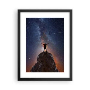 Plagát v čiernom ráme - Sila je so mnou! - 30x40 cm