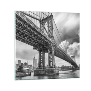 Obraz na skle - Do srdca mesta - 50x50 cm