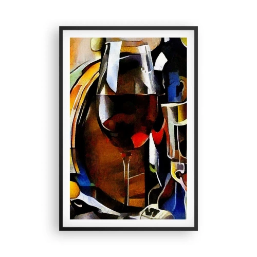 Plagát v čiernom ráme - Aj svet dostáva farby - 61x91 cm