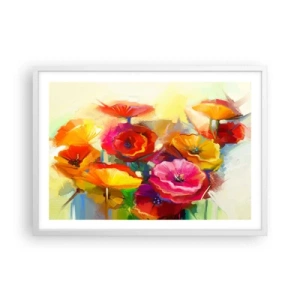 Plagát v bielom ráme - Nielen červené - 70x50 cm