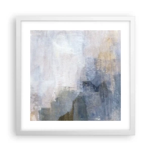 Plagát v bielom ráme - Tóny a akordy farieb - 40x40 cm