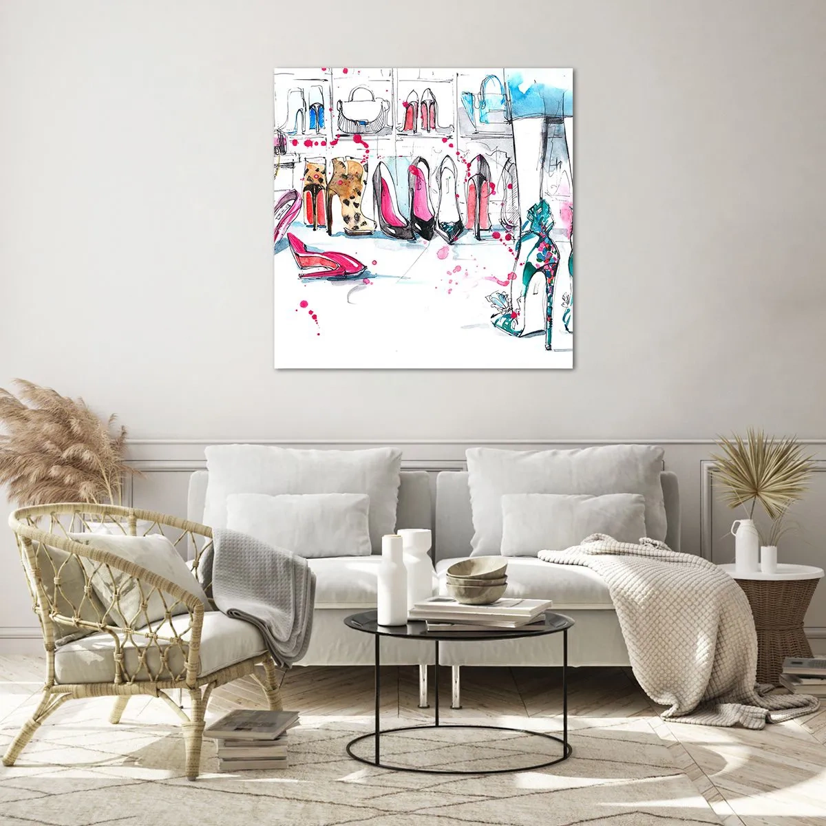 Obraz na skle - Sezame, otvor sa - 60x60 cm