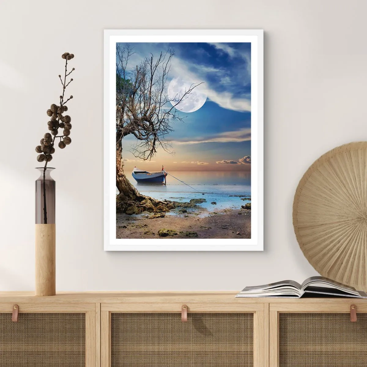 Plagát v bielom ráme - Je to koniec alebo začiatok? - 30x40 cm