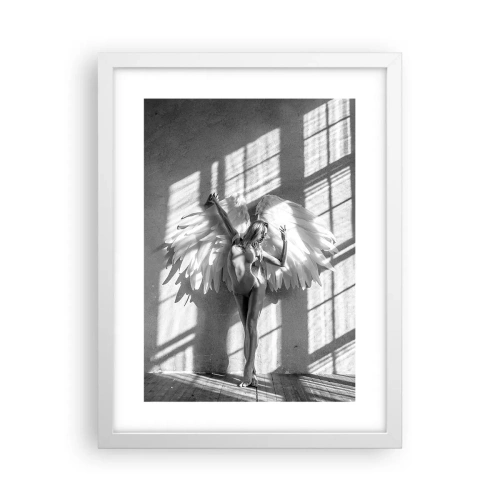 Plagát v bielom ráme - Priamo z neba - 30x40 cm