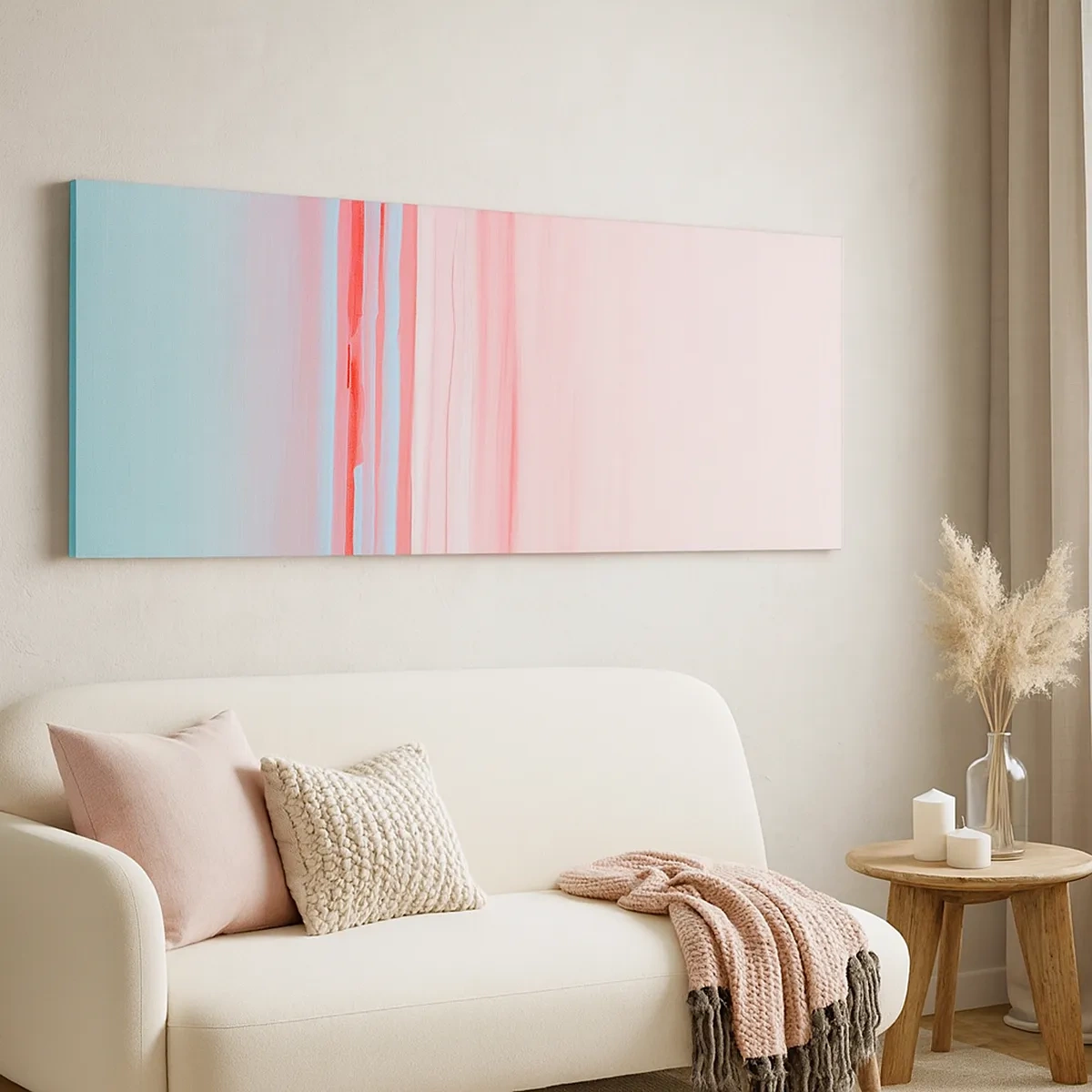 Obraz na plátne - Abstrakcia za úsvitu - 30x30 cm