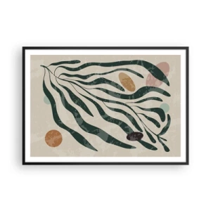 Plagát v čiernom ráme - Uprostred zelene - 100x70 cm