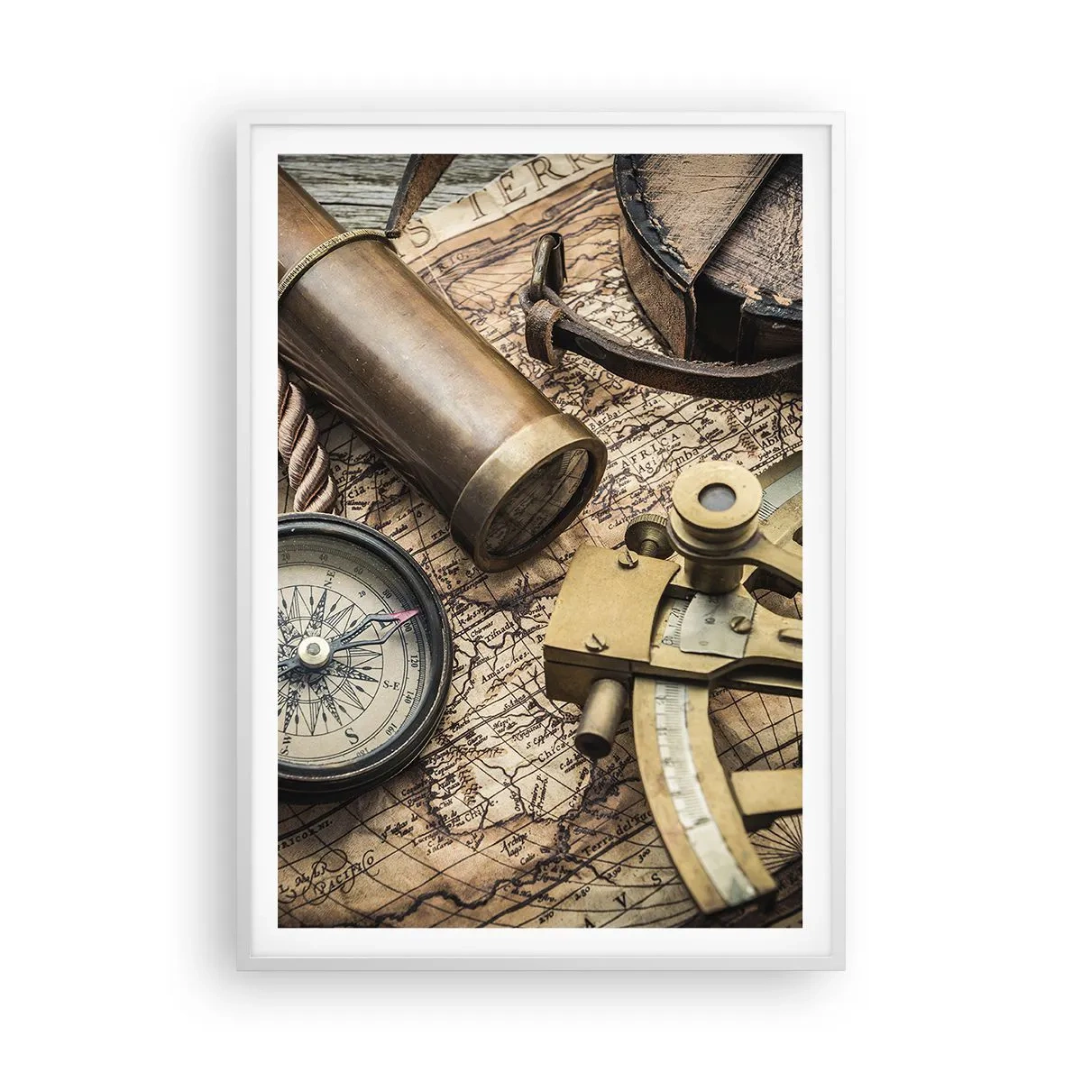 Plagát v bielom ráme - Urči smer - 70x100 cm