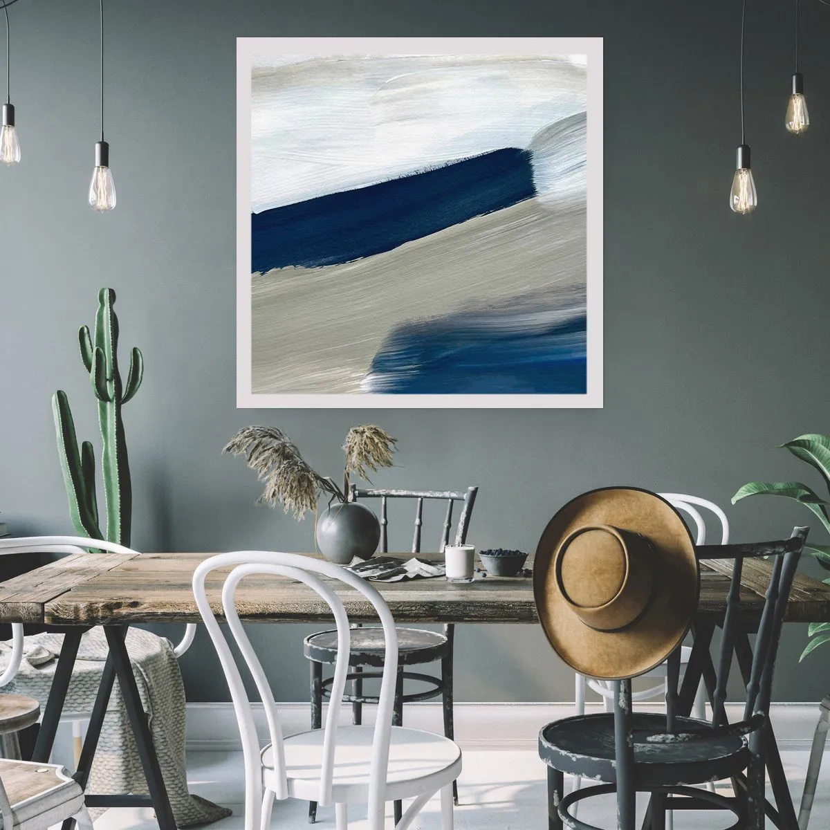 Plagát - Stretnutie s bielou - 50x50 cm