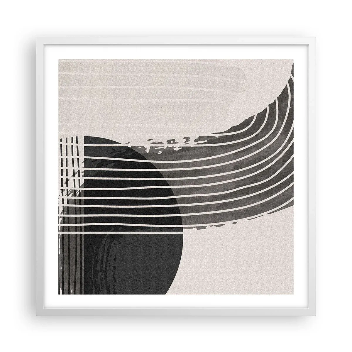 Plagát v bielom ráme - Tam a späť - 60x60 cm