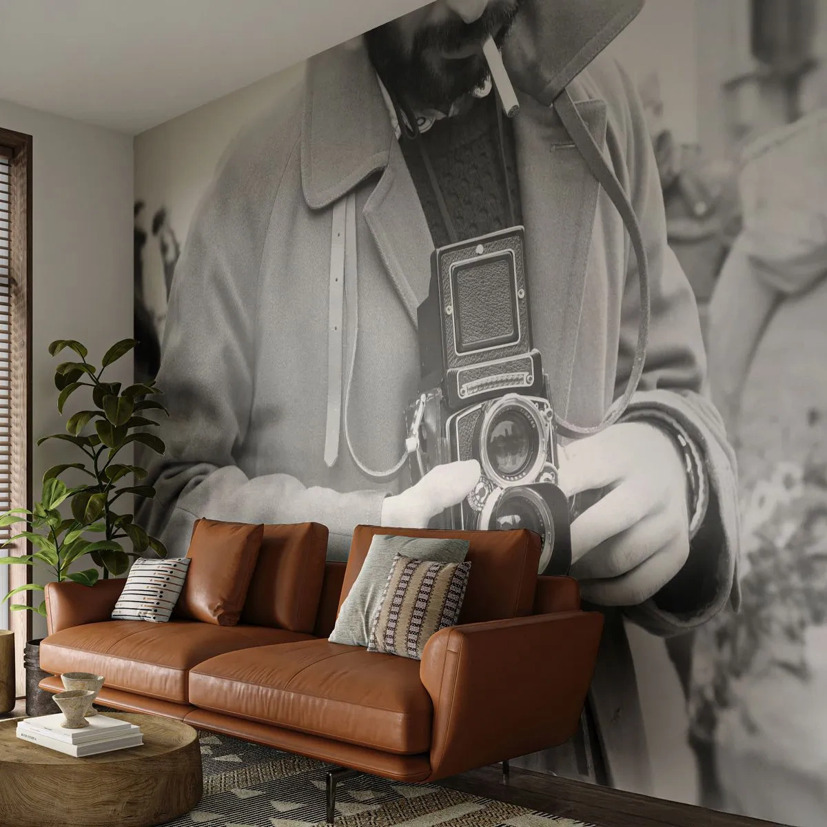 Fototapeta Premium Canvas - V retro štýle - fotoaparát, Vintage, fotoaparát - 250x175 cm