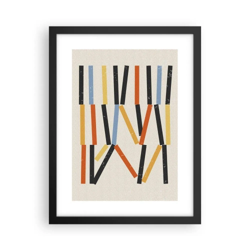 Plagát v čiernom ráme - Kompozícia na úrovni - 30x40 cm