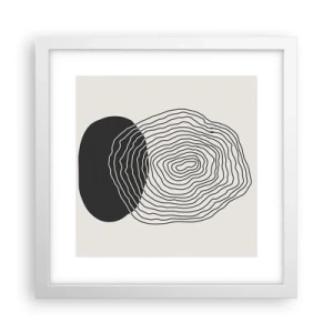 Plagát v bielom ráme - Trvanie a kmitanie - 30x30 cm