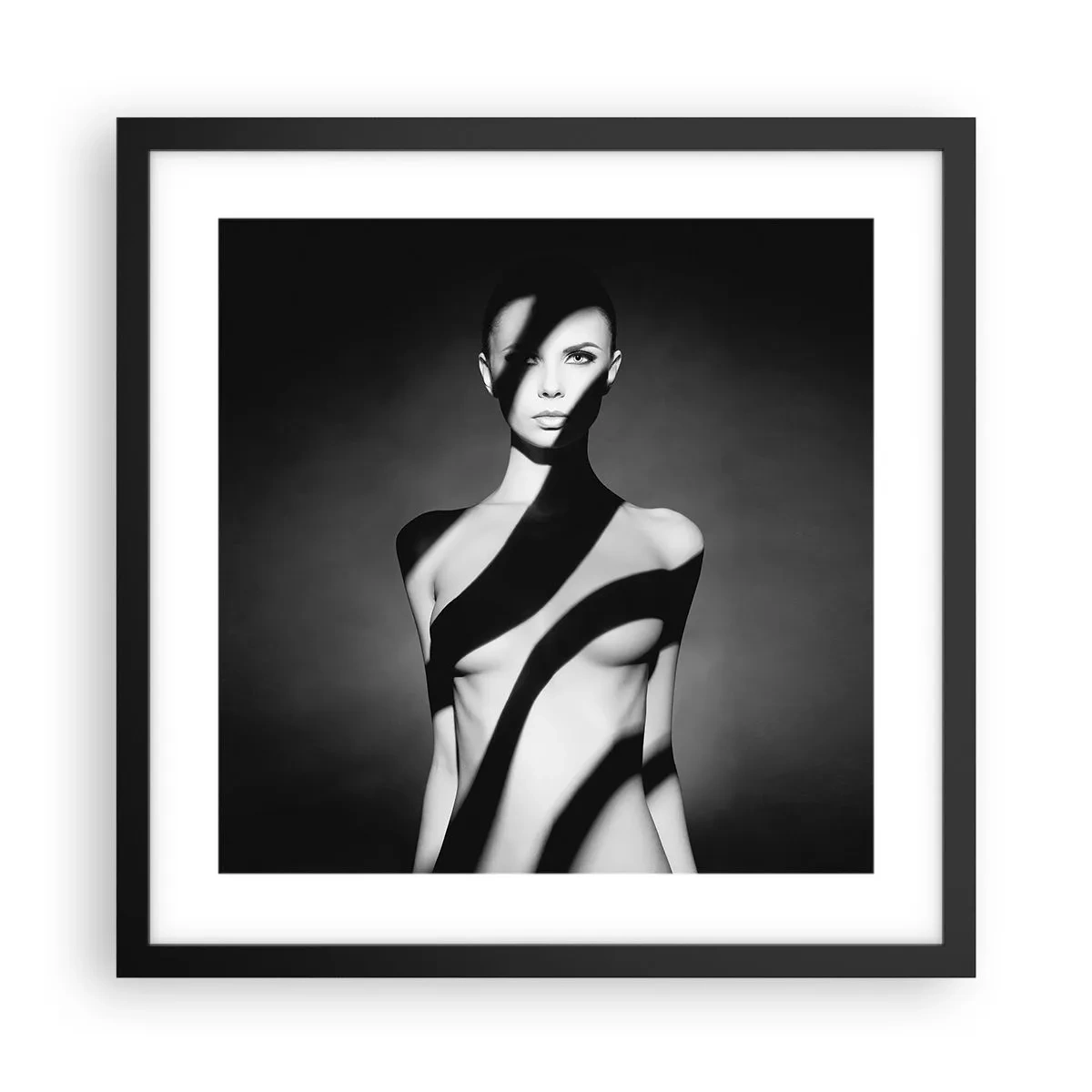 Plagát v čiernom ráme - V septembri aj v tieni - 40x40 cm