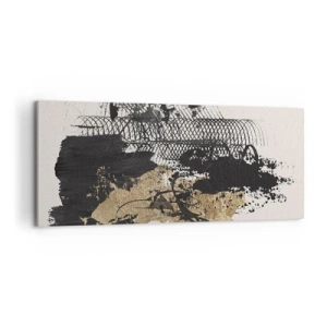 Obraz na plátne - Kompozícia s vášňou - 100x40 cm