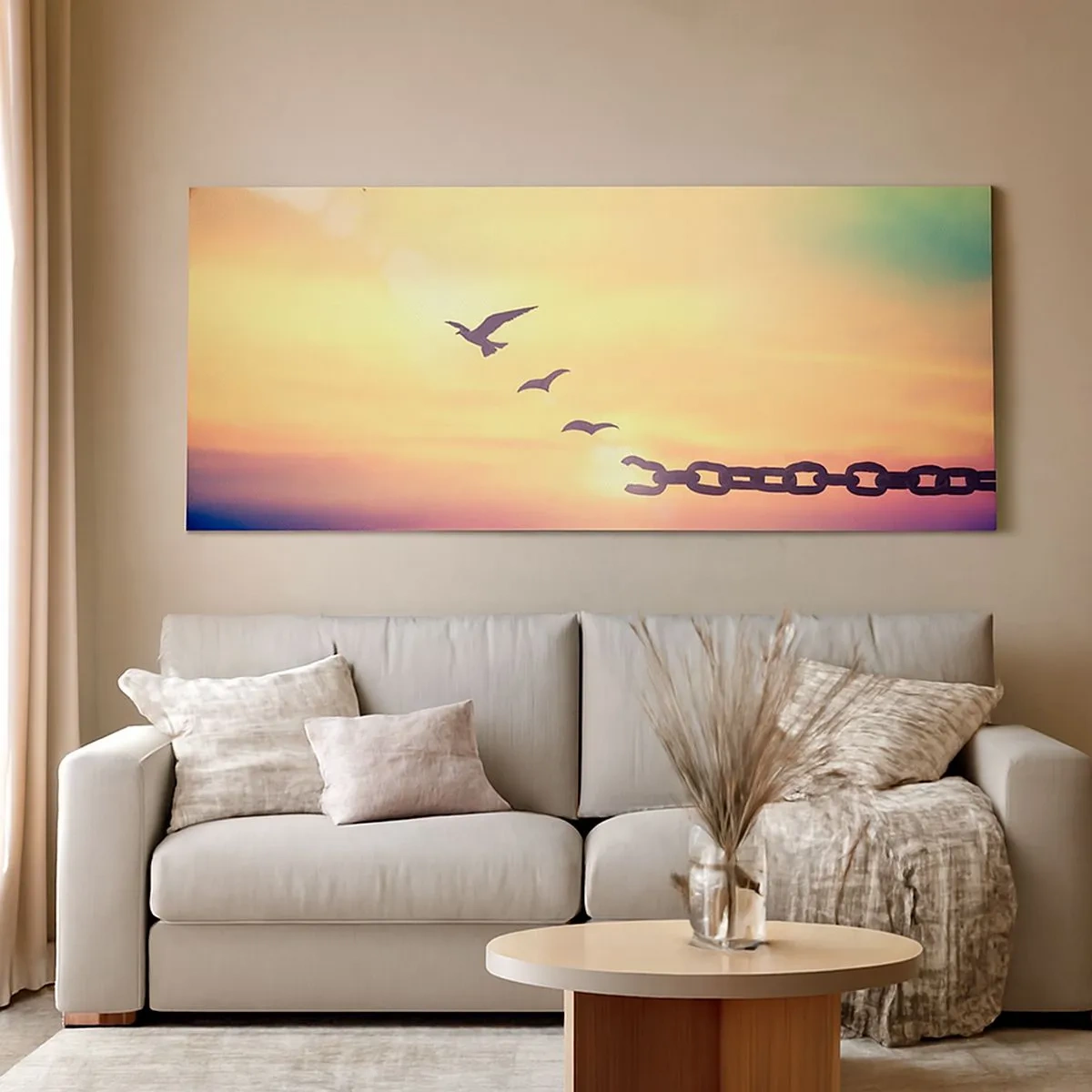 Obraz na plátne - Víťazstvo slobody - 100x40 cm