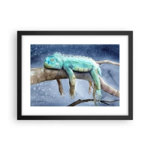 Plagát v čiernom ráme - Je fajn! - 40x30 cm