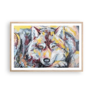 Plagát v ráme zo svetlého duba - Pokoj medzi blízkymi - 91x61 cm