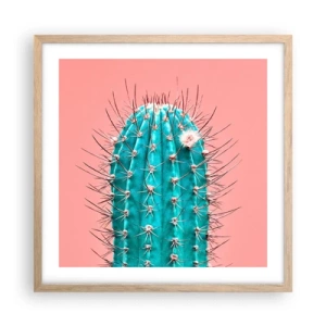 Plagát v ráme zo svetlého duba - Len pozeraj - 50x50 cm