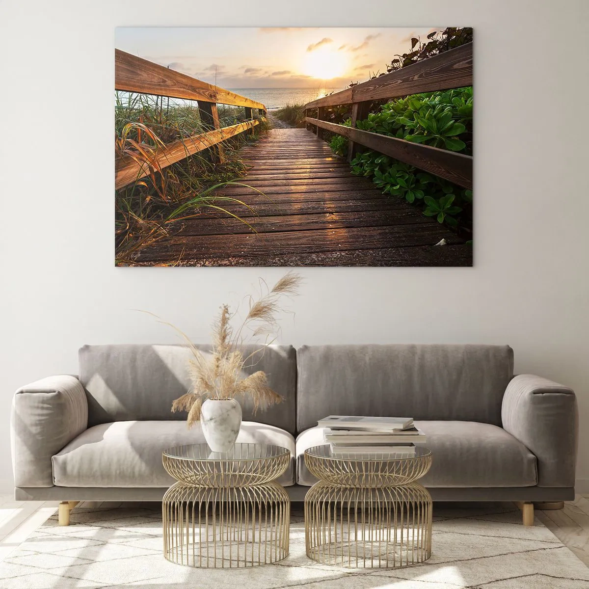 Obraz na skle - A priamo k brehu - 100x70 cm