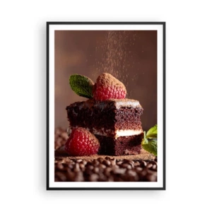 Plagát v čiernom ráme - Život je sladký - 70x100 cm