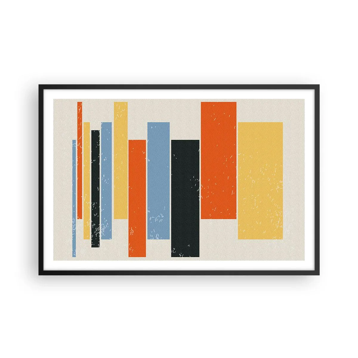 Plagát v čiernom ráme - Záznam hudby - 91x61 cm