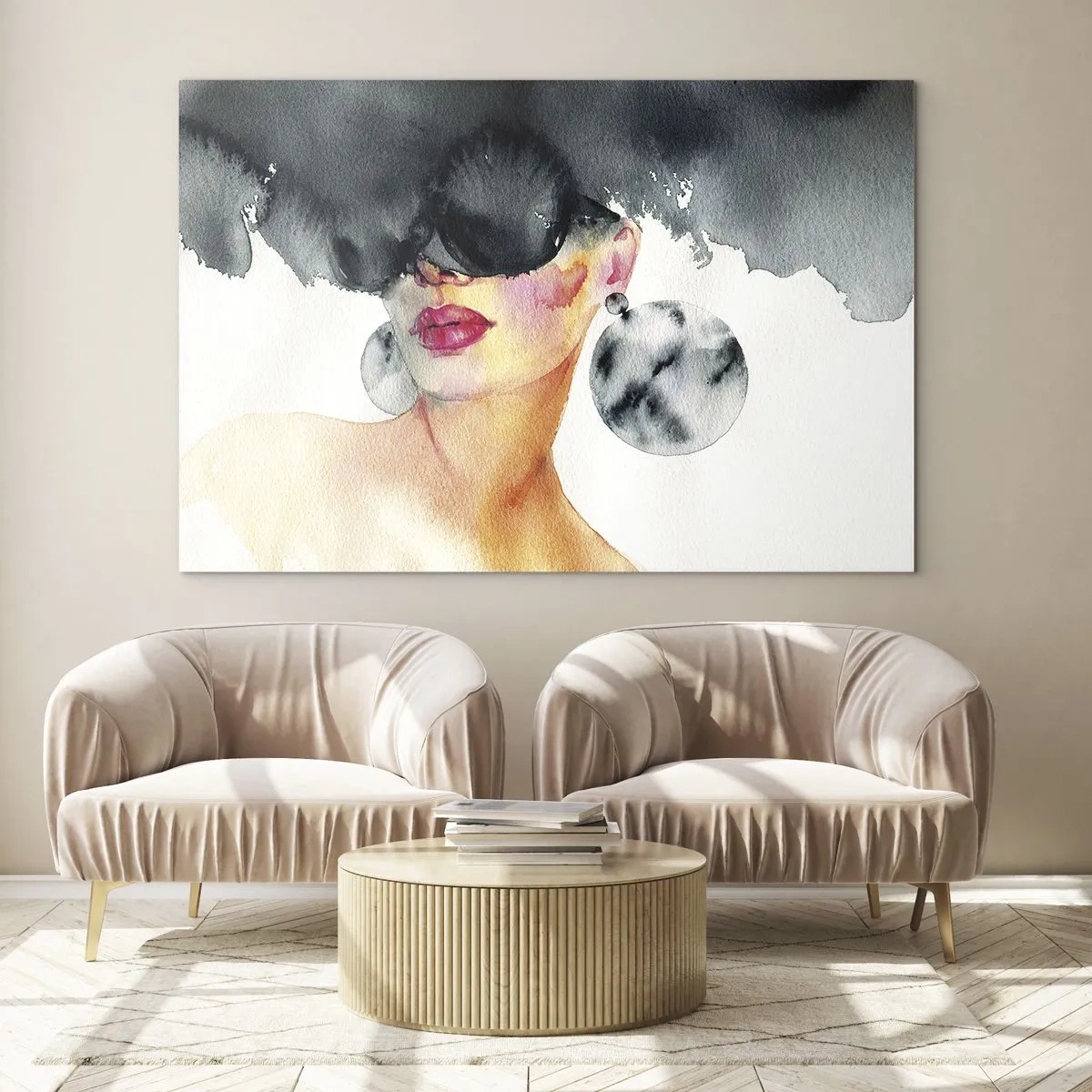 Obraz na skle - Tajomstvo elegancie - 100x70 cm