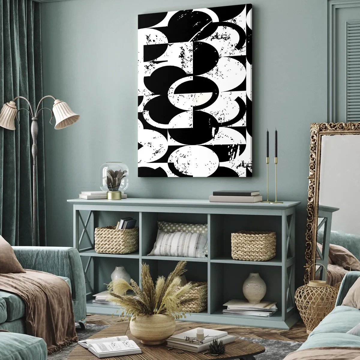 Obraz na plátne - Biele je biele a čierne čierne - 50x70 cm
