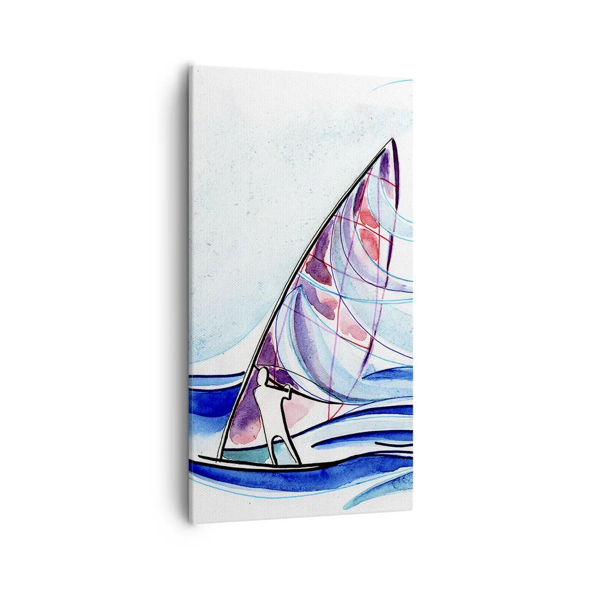 Obraz na plátne - S vetrom v rytme vĺn - 55x100 cm