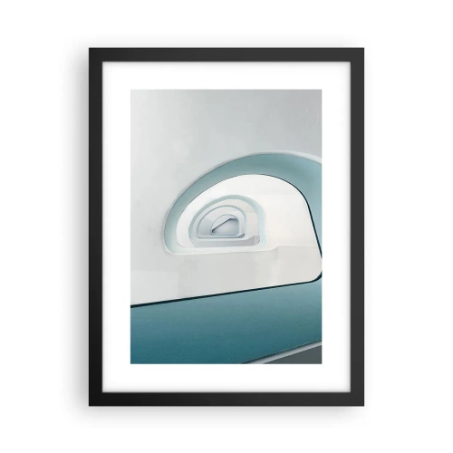 Plagát v čiernom ráme - Na dno modrej - 30x40 cm