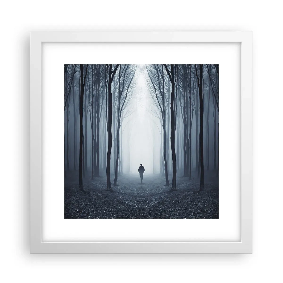 Plagát v bielom ráme - A všetko jednoduché a jasné - 30x30 cm