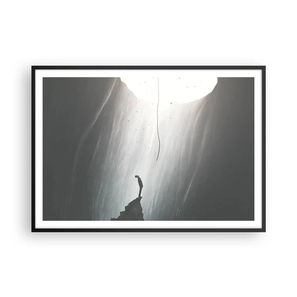 Plagát v čiernom ráme - Vždy máte na výber - 100x70 cm