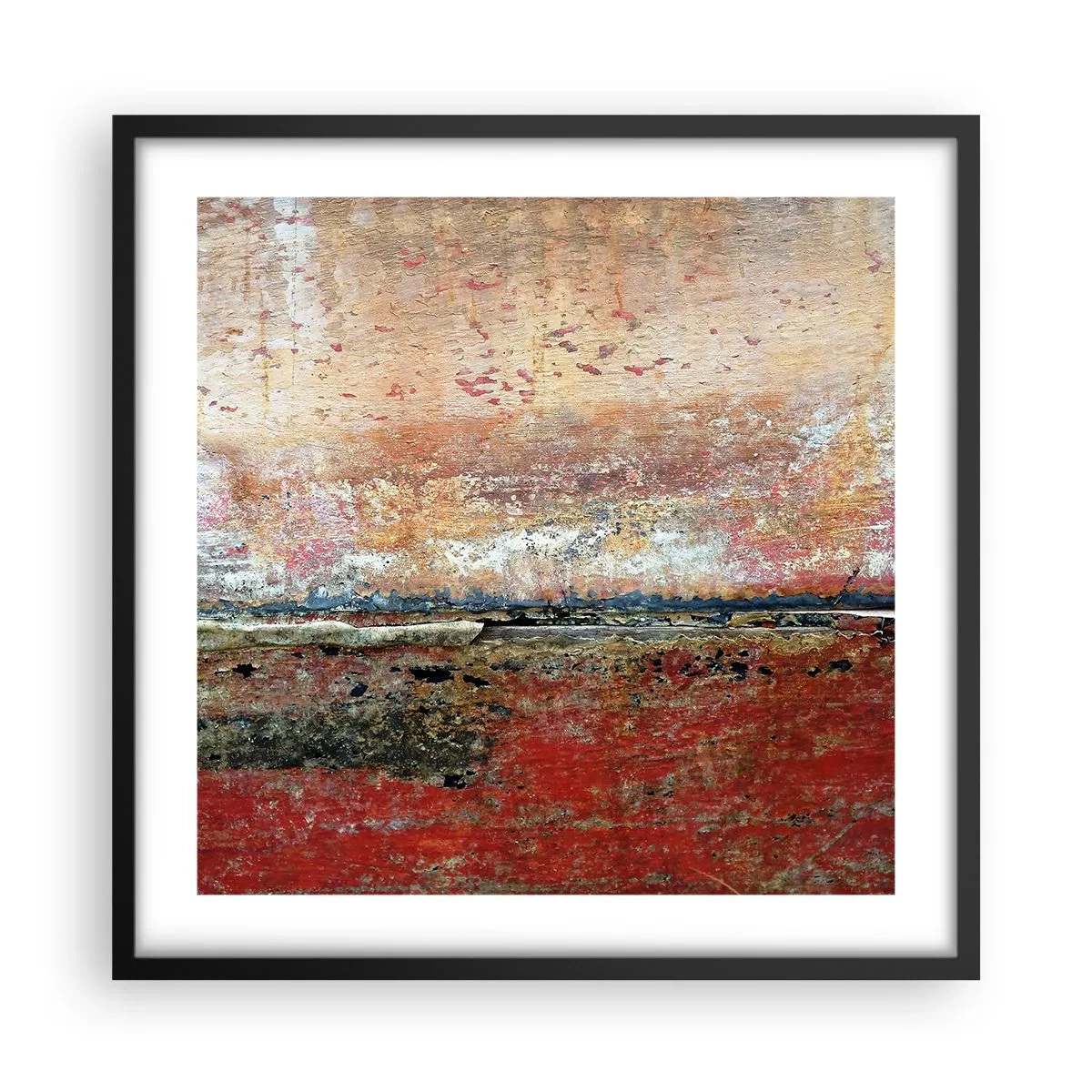 Plagát v čiernom ráme - Možno je to more - 50x50 cm